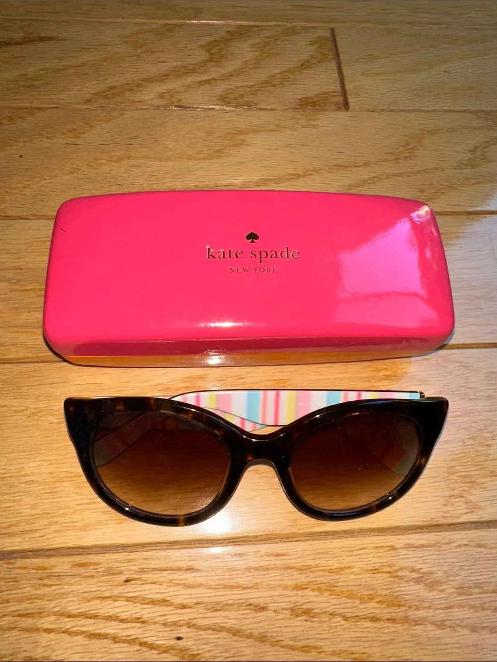 kate spade Tortoiseshell Cat-Eye Sunglasses